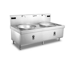 電磁雙頭大炒爐 尺寸:2000x1100x800+450mm